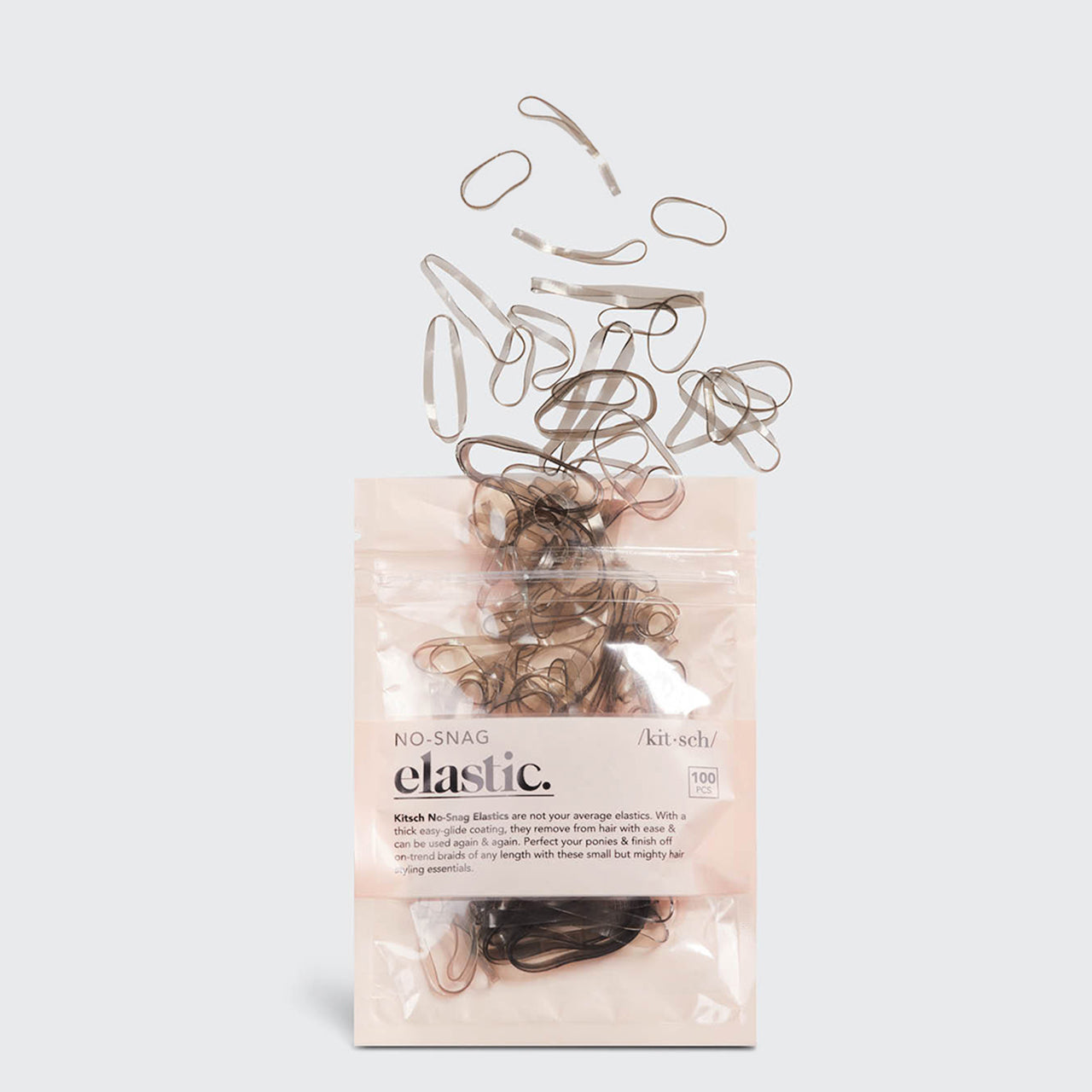 Alternative view of Brown No-Snag Elastics 100pc Set