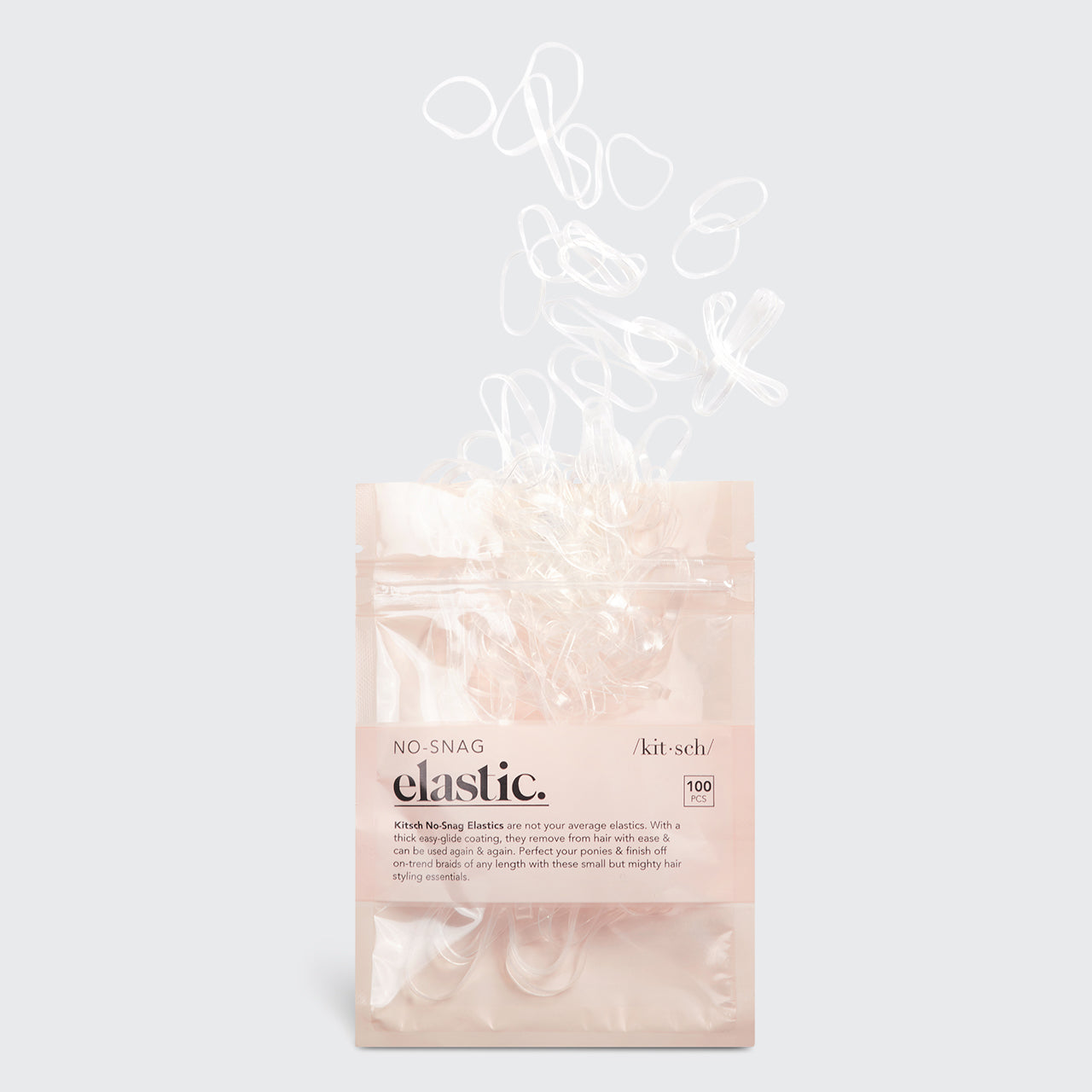 Alternative view of Clear No-Snag Elastics 100pc Set