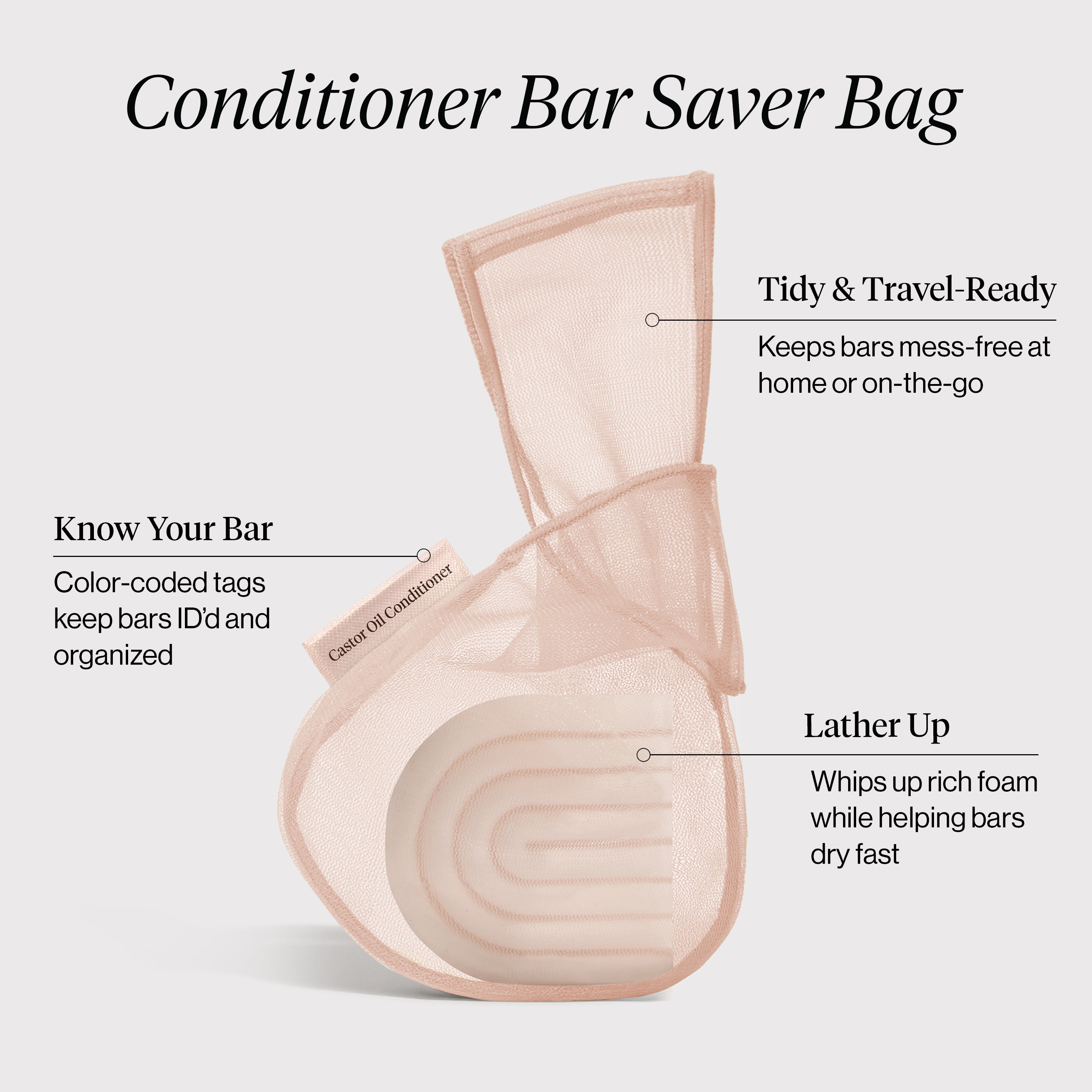 Alternative view of Kitsch Bar Saver Bag - CASTOR OIL Conditioner