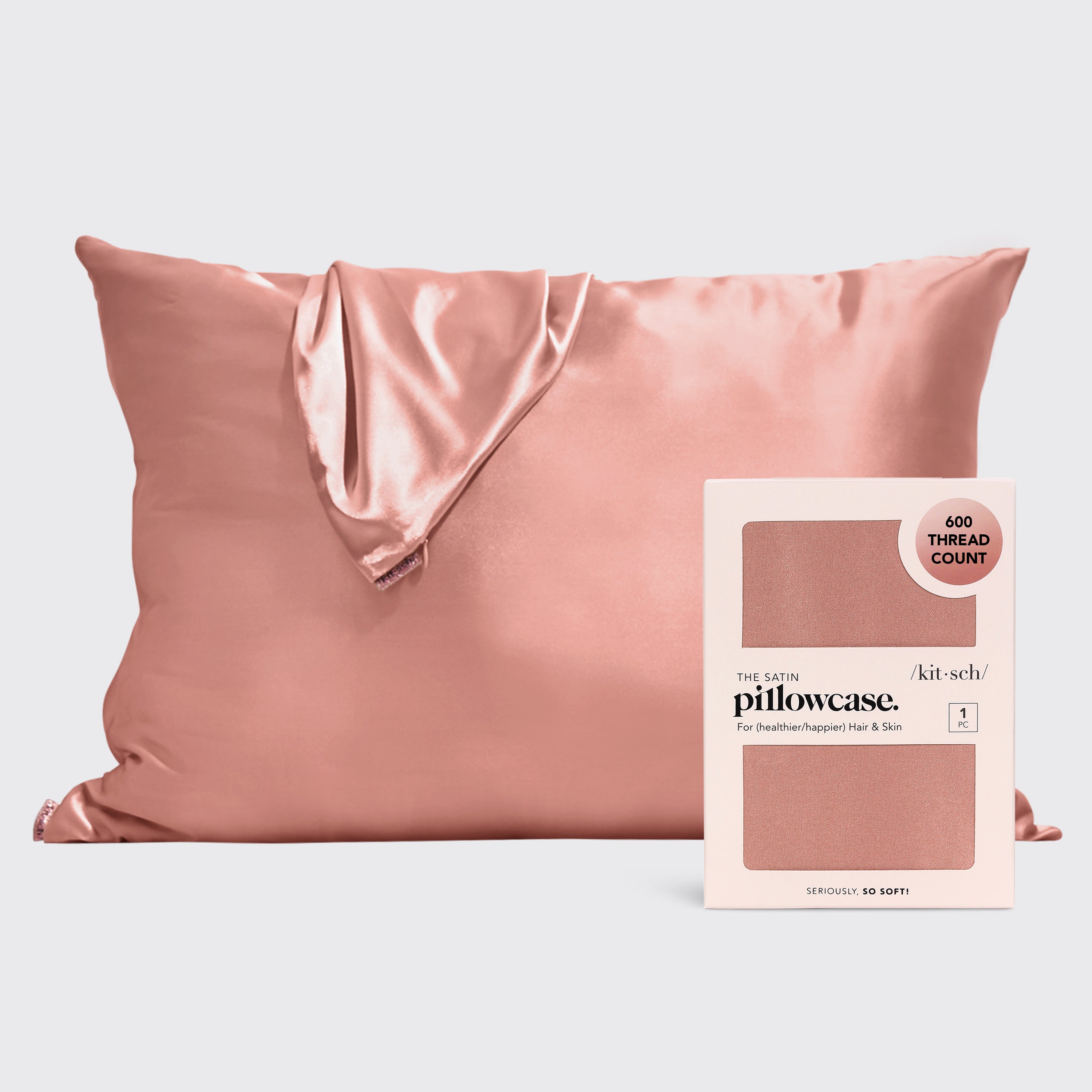 Satin Pillowcase in Terracotta