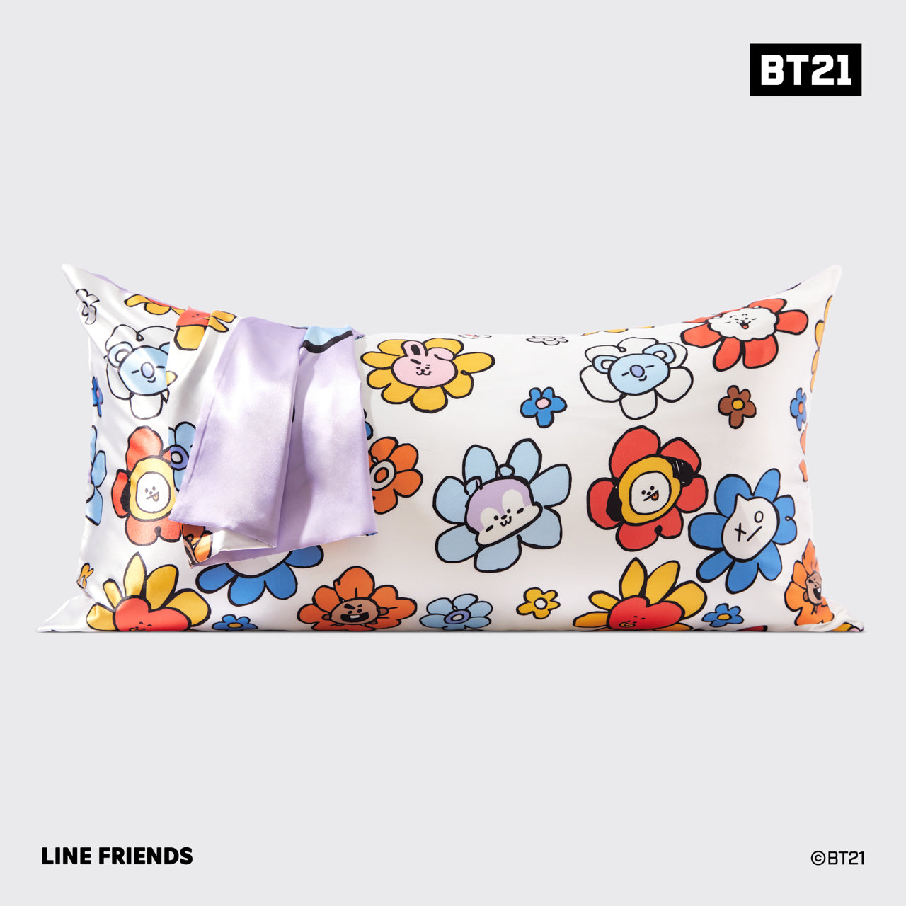 Alternative view of Kitsch x BT21 Satin Pillowcase in MANG - King