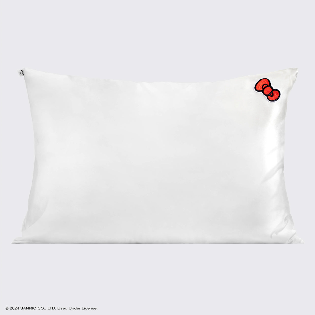 Alternative view of Kitsch x Hello Kitty Satin Pillowcase in Ivory Kitty Bow