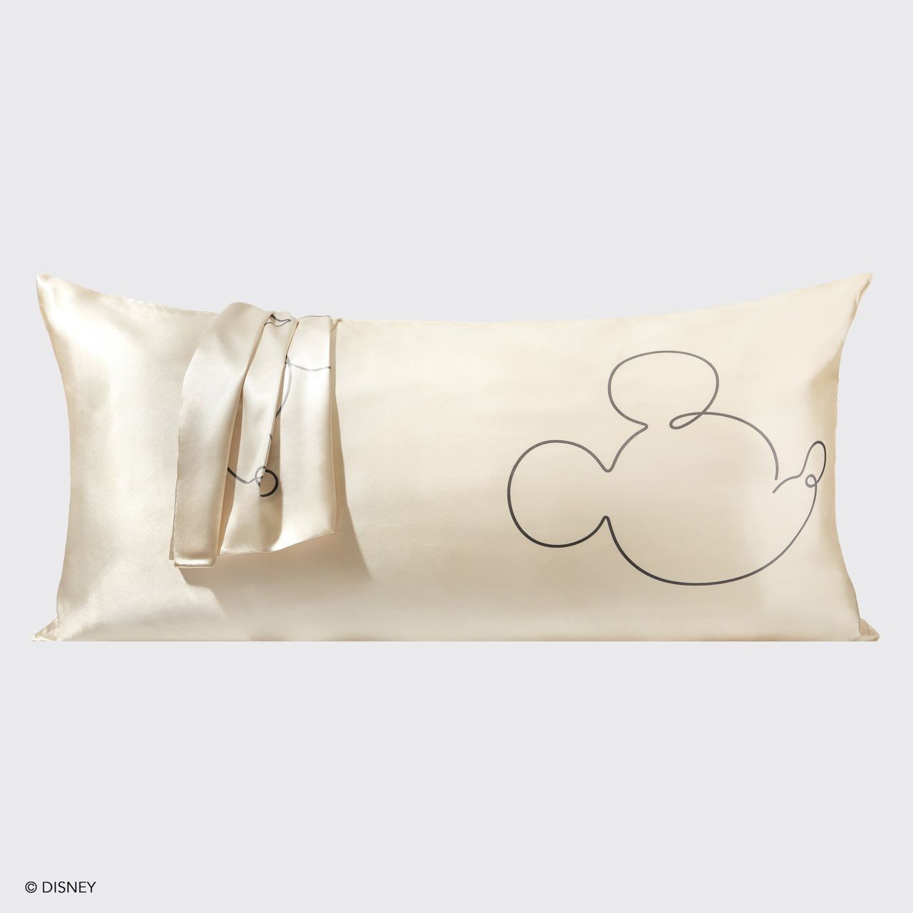 Alternative view of Kitsch x Mickey and Minnie Satin Pillowcase in Mr. Mouse - King