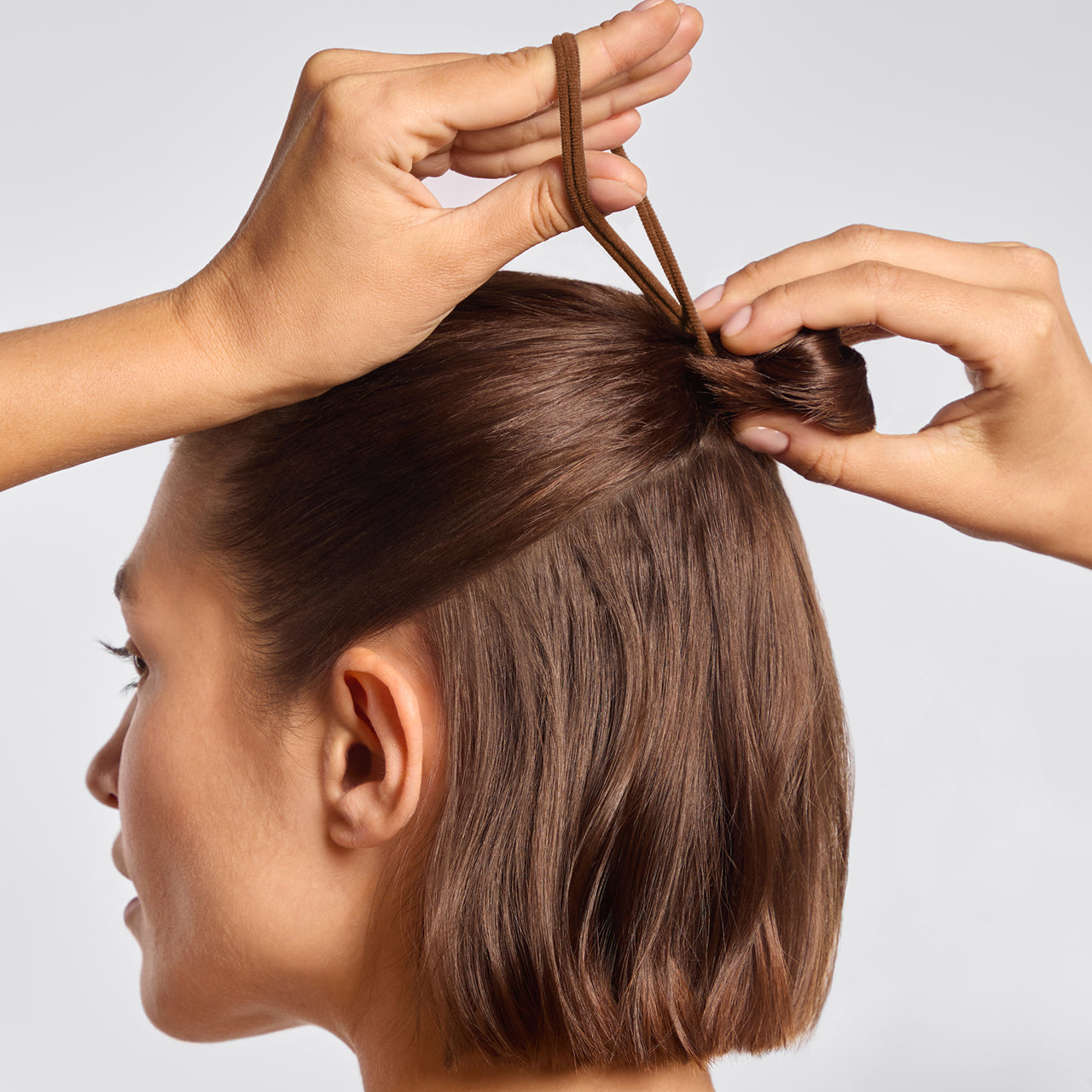 Alternative view of Rosewood Seamless Hair Elastics 8pc Set