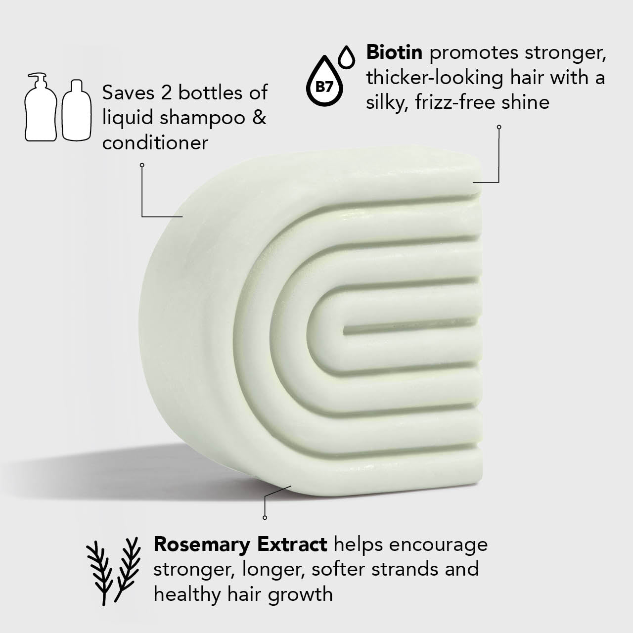 Rosemary & Biotin Volumizing Conditioner Bar - Image 3