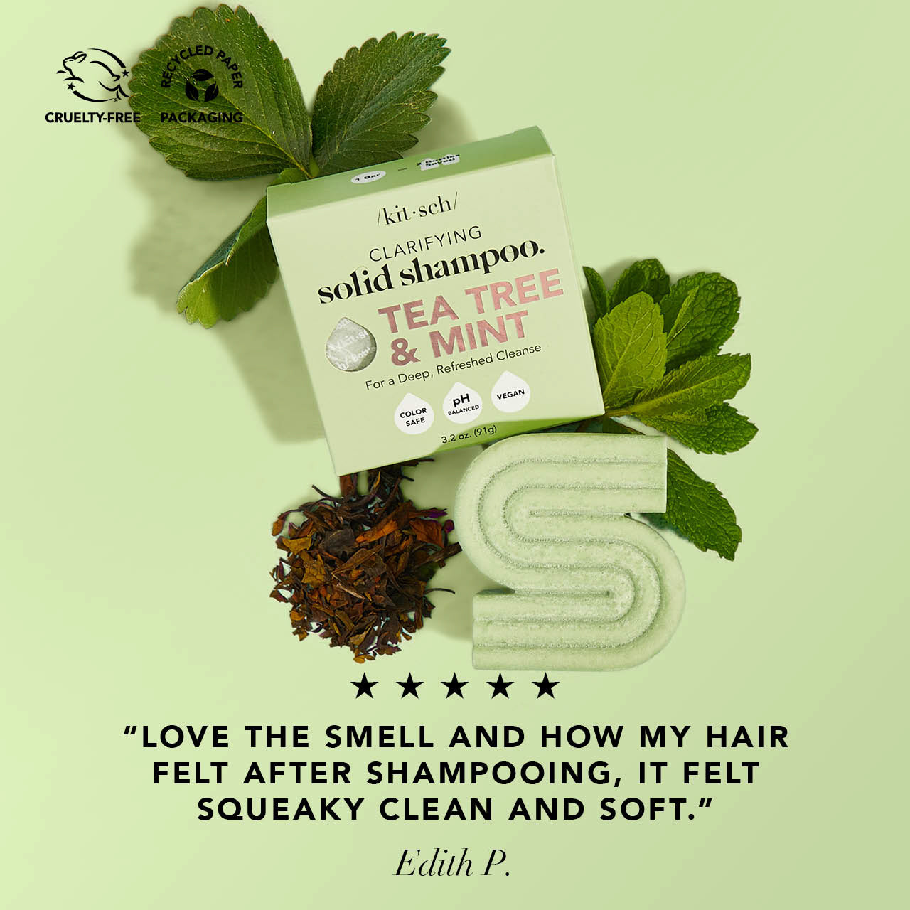 Alternative view of Tea Tree & Mint Clarifying Shampoo Bar